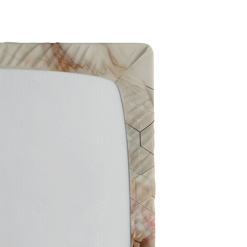 Microfiber Floral Fitted Sheet, Twin XL Fitted Sheet