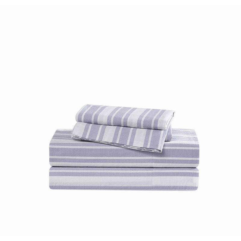 Ensemble de draps à rayures The Farmhouse par Rachel Ashwell, Ensemble de draps pour lit double avec 2 taies d'o