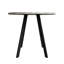 Table de salle à manger circulaire moderne et minimaliste, texture ciment, petite table de salle à manger circulaire moderne, table basse décontractée
