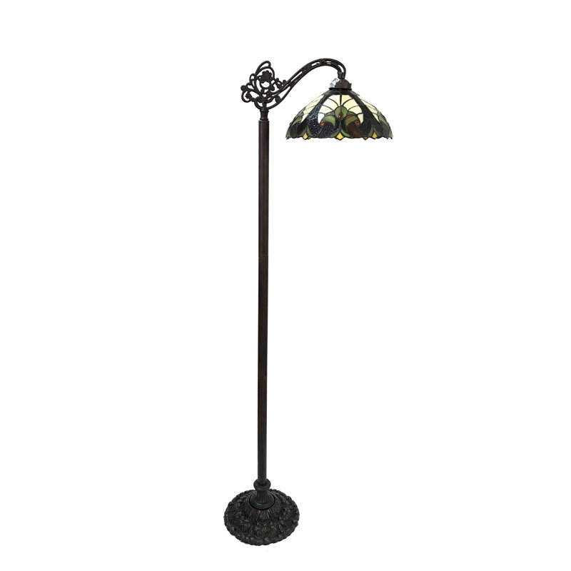 Lampe sur pied arquée 60 po Aldan, Ivoire