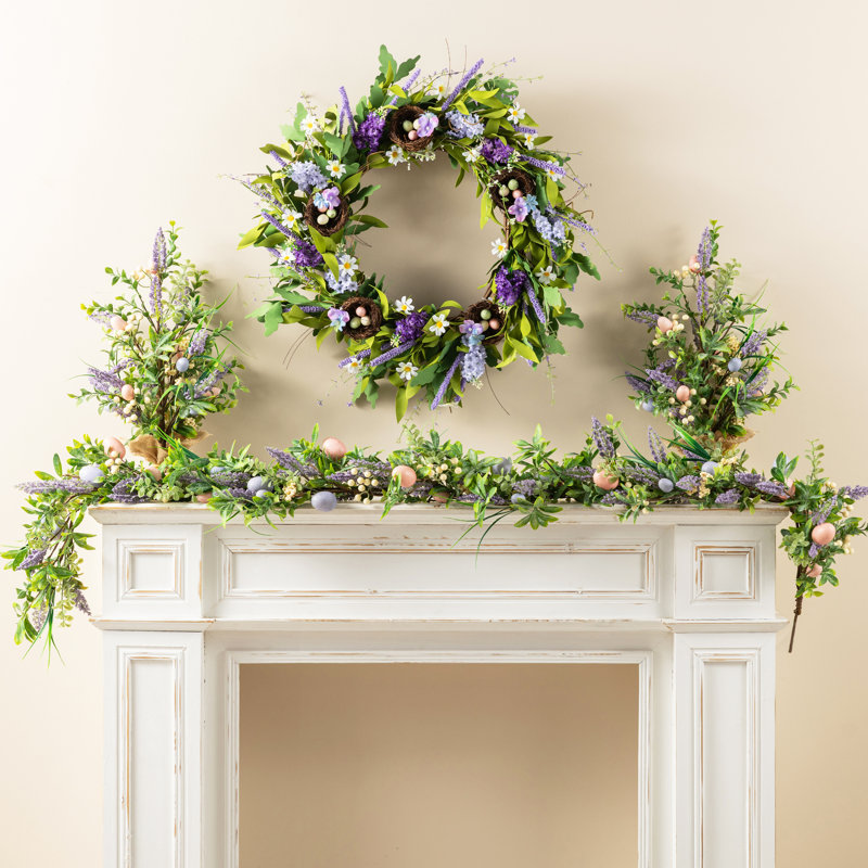 72"L Easter Egg & Lavender Garland
