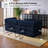 80.7" Corduroy Sleeper Sofa Modular Sofa Bed Compression Foam Couch Bed With 2 Pillows - No Assembly Required-1268249035