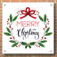 «Merry Christmas Wreath 2» par Seven Trees Design, art mural en verre acrylique-598632205