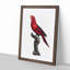 A Violet-Necked Lory by F. Levaillant - Framed Print-55457630-55457633