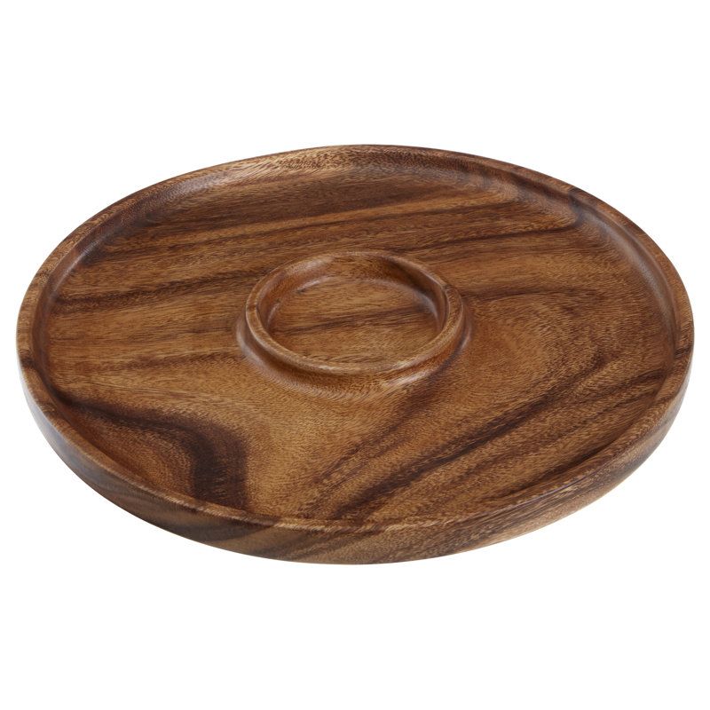Alpen Home Savoy Wood Chips And Dip Platter