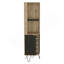 Armoire de bar Audra, six tablettes, quatre tablettes avec porte Audra