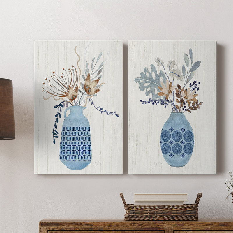 Boho Arrangement I-Premium Gallery Wrapped Canvas -Ready to Hang, 18" H x 24" W