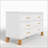 6-Drawer Double Dresser, Modern Storage Cabinet With Metal Handles & Solid Wood Legs, Heavy-Duty Organizer For Kids And Adults-1678871810