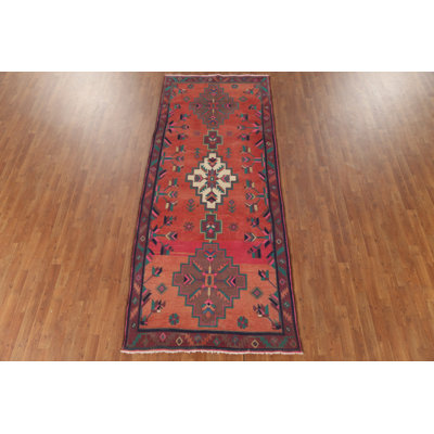 Geometric Traditional Runner Rug 10' 3'' X 4' 1''