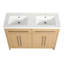 Meuble-lavabo autoportant 48 po avec lavabo en résine et porte à fermeture douce 48 po-121843369