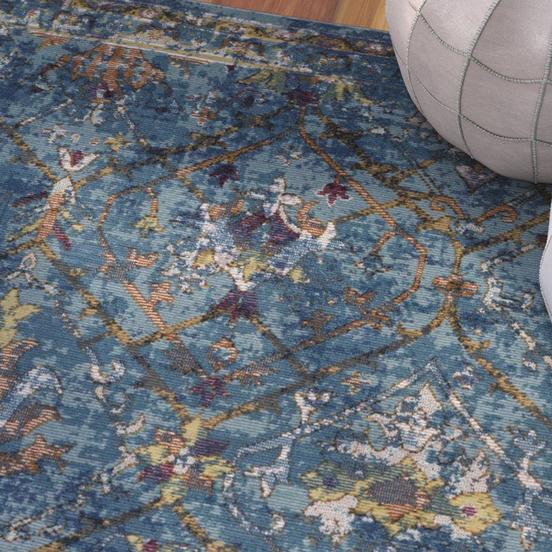 Bruckmann Performance Oriental Rug, Square 6'5"