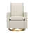 Ivory Boucle/Gold Base selected