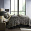 Couvre-lit 5 pièces - grand, motif cachemire noir mis à jour avec fonction lavable à la machine et qualité-128685048-128685050