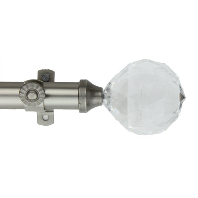 Nanci Faceted 4-Sided Bay Window Single Curtain Rod