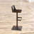 Flagler Swivel Adjustable Height Counter Stool with Metal Frame-19515780