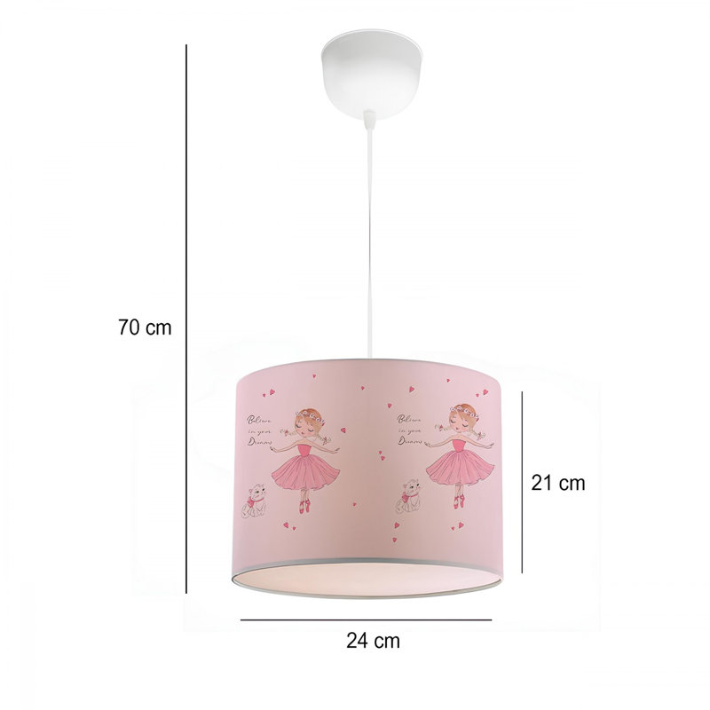 Elegant Fabric Chandelier with E27 Socket, Max 40W, 9.4 in Cap Diameter x 8.3 in Cap Height, Total Height 27.6 in | Perfect for Living Room, Dining Room, & Entryway | Soft Lighting & Stylish Design