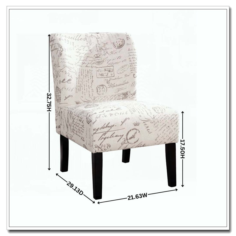 Fauteuil d'appoint contemporain sans accoudoirs