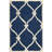 Erol   Geometric Handmade Tufted Wool Navy/Ivory Area Rug-397828545