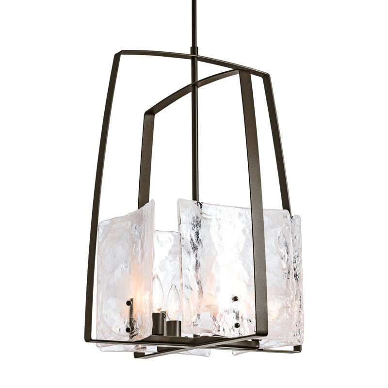 Arc 4 - Light Lantern Rectangle Chandelier, Oil Rubbed Bronze