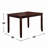 5 Piece Dark Brown Dining Room Set-128709453