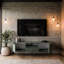 TV Stand MIDNIGHT 154 cm with gold handle-817121053