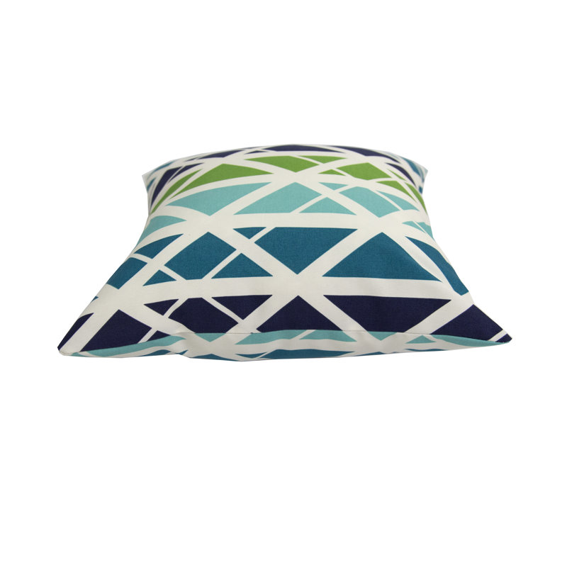 BozantoInc Geometric Indoor/Outdoor Reversible Throw Pillow