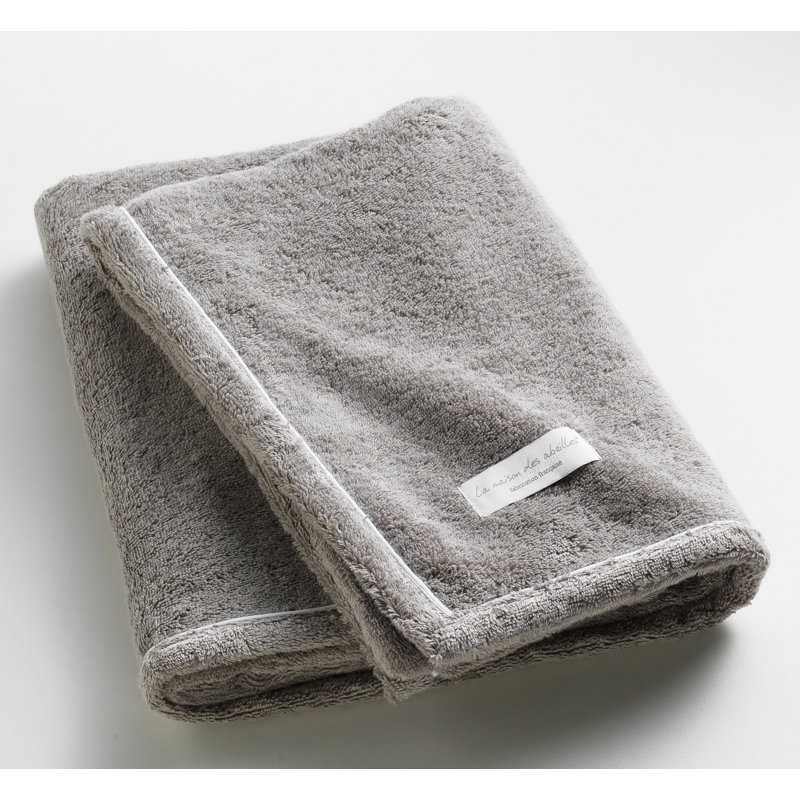 Serviette de bain en ratine ultra absorbante Essential, Gris