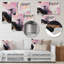Décoration murale en marbre rose et noir mystérieux II - marbre abstrait-399631395