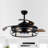 Ptolemy 52" 3 - Blade Retractable Blades Ceiling Fan with Remote Control
