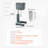 150W Milkshake Maker Mixer with Dual-Speed Adjustment and Stainless Steel Cup