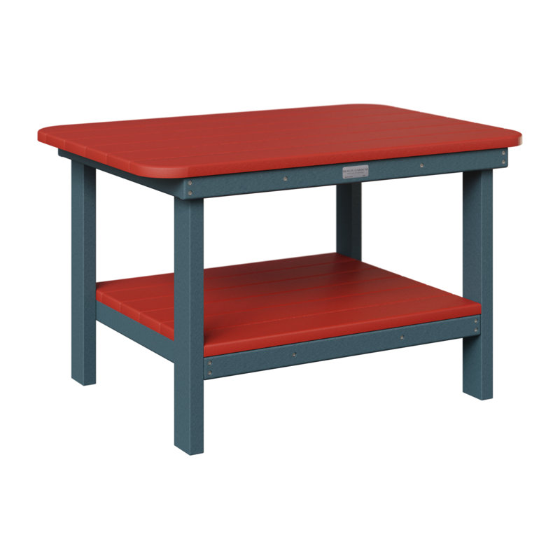 Table basse Berlin Gardens, Rouge écarlate, Ardoise