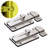 2pcs Stainless Steel Spring Slide Lock Door Latch Sliding Lock Keyless Door Bolt Slide Bolt Door Latch