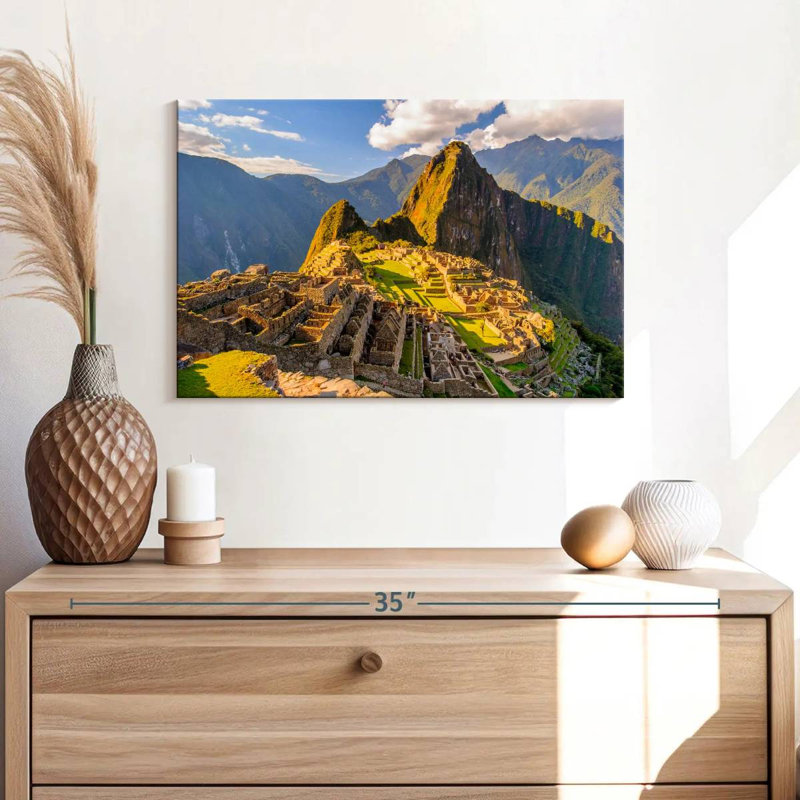 Lilie ensoleillée Machu Picchu, H 16 po x l 24 po