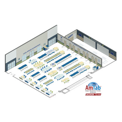 Booth Seating with Table - Half Package