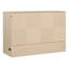 Lit escamotable double avec tiroir et ensemble de prises et ports USB, conception moderne
