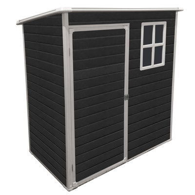 5 ft x 3 ft Outdoor Plastic Storage Shed with floor