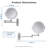 Rechargeable Lighted Makeup Mirror, Double Sided Magnifying Wall Mirror