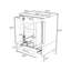 Meuble-lavabo avec lavabo et tablette réglable-1296864778