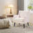 29" Wide Contemporary Soft Upholstered Tufted Armchair With Solid Wood Legs-950770070