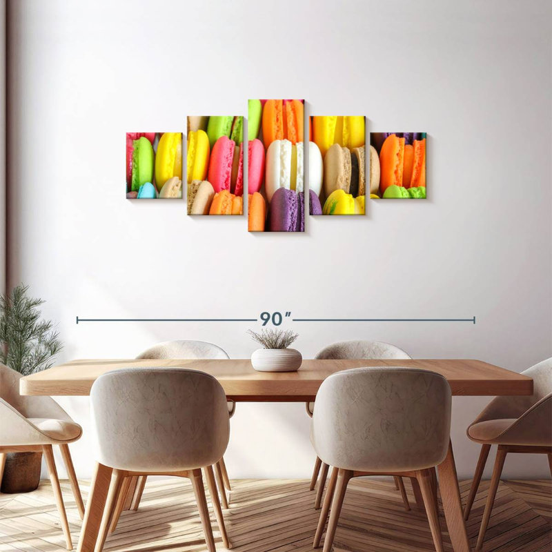 Luscious Macarons, 30" H x 68" W