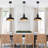 3 Pack Black Pendant Lights Kitchen Island 11.41" Kitchen Pendant Lighting, Farmhouse Pendant Light, Industrial Pendant Light, Island Lights for Kitchen Dining Room Bedroom-115991220