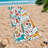 Colorful Western Theme Microfiber Beach Towel, Quick Dry Absorbent Soft Sand Free Lightweight Beach Blanket, Perfect for Pool Vacation Camping Outdoor Travel Essentials 32*63inch