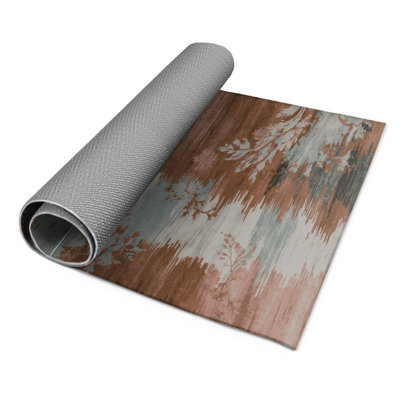 Watercolor Gray Indoor and Outdoor Area Rug