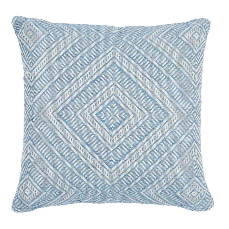 Tortola I/O Pillow, 18" x 18", Light Blue