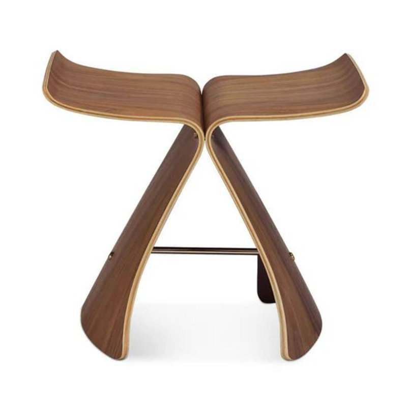 Tabouret d'appoint Lima, Noyer