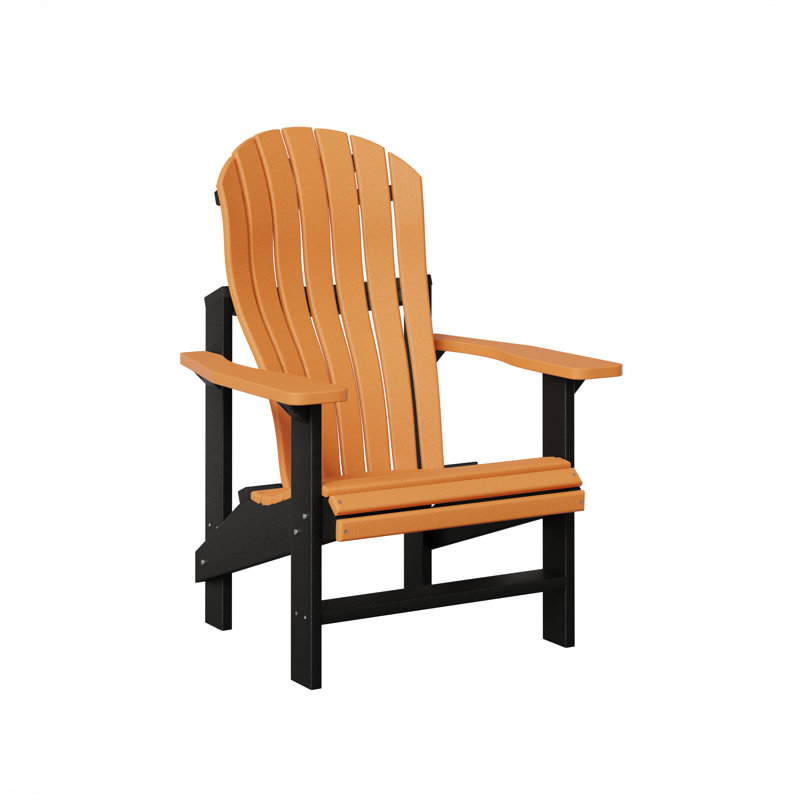 Chaise Adirondack droite Berlin Gardens, Mangue orange avec noir