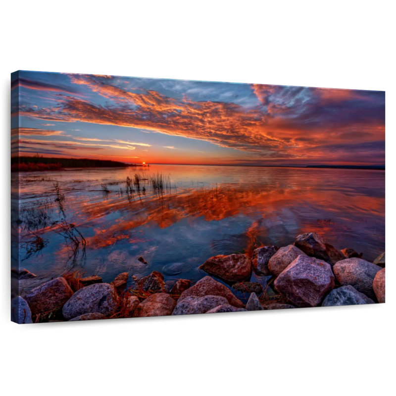 Alvord Rocky Shores Sunrise, H 30 po x l 45 po