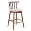 Tabouret de bar d'intérieur en bois Doria, avec revêtement, ensemble de 2-760027418