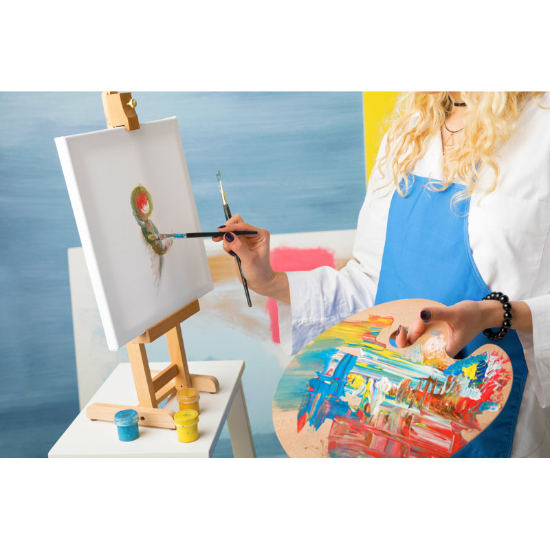 Female Artist by Enjoynz - Wrapped Canvas Print, 20cm H x 30cm W x 3.8cm D