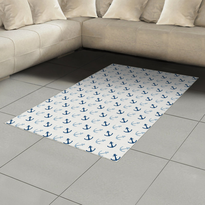 Tapis décoratif en fibres à haute densité Anchor, Rectangle— 4 pi x 5 pi 8 po